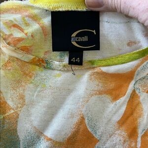 Just Cavalli Colorful Abstract Tee